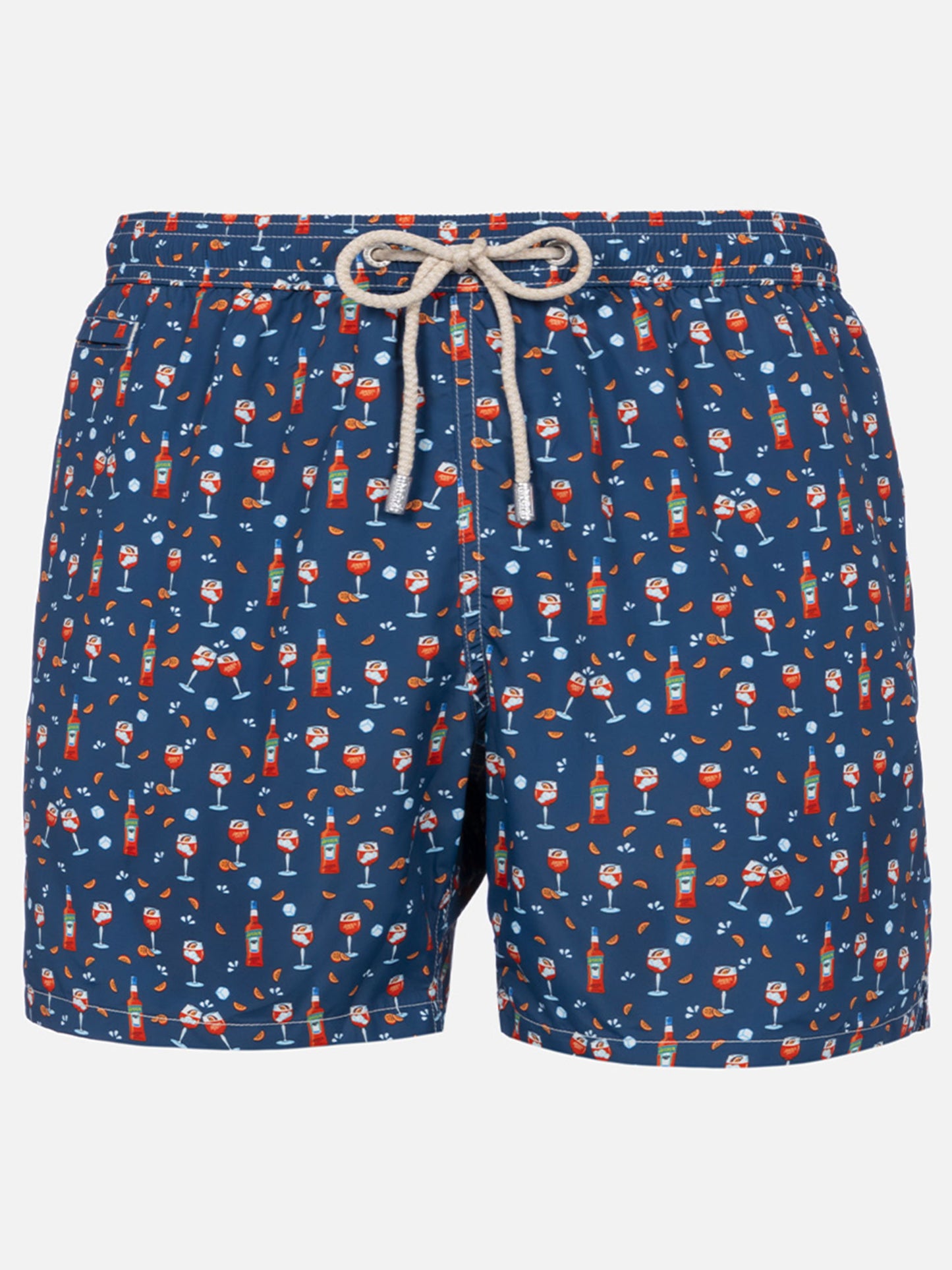 Man lightweight fabric swim-shorts Lighting Micro Fantasy with Aperol Spritz print | APEROL SPECIAL EDITION