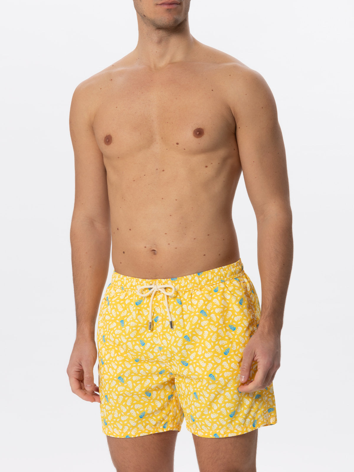 Light fabric swim shorts jellyfish print - MC2 Saint Barth