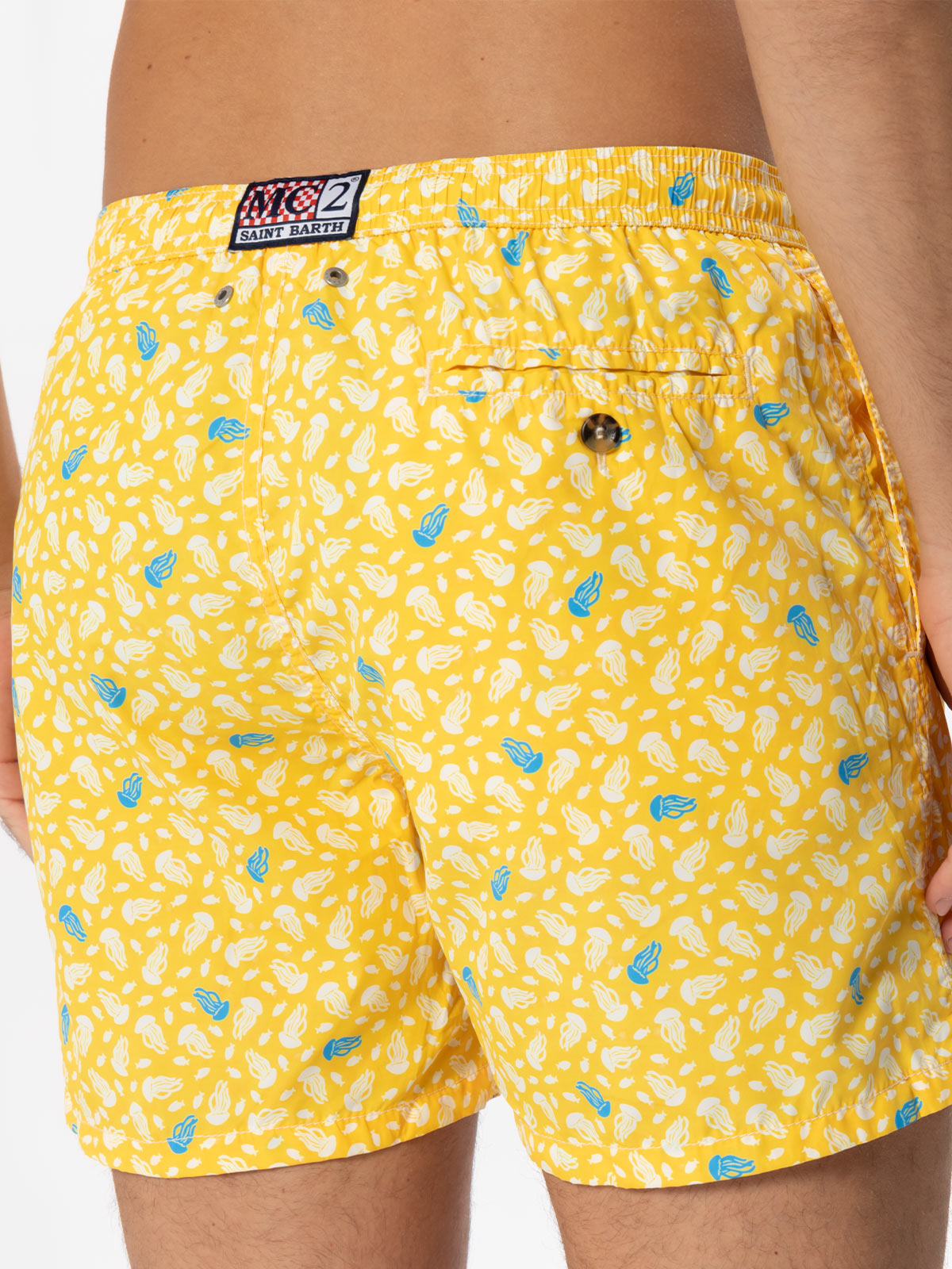 Light fabric swim shorts jellyfish print - MC2 Saint Barth