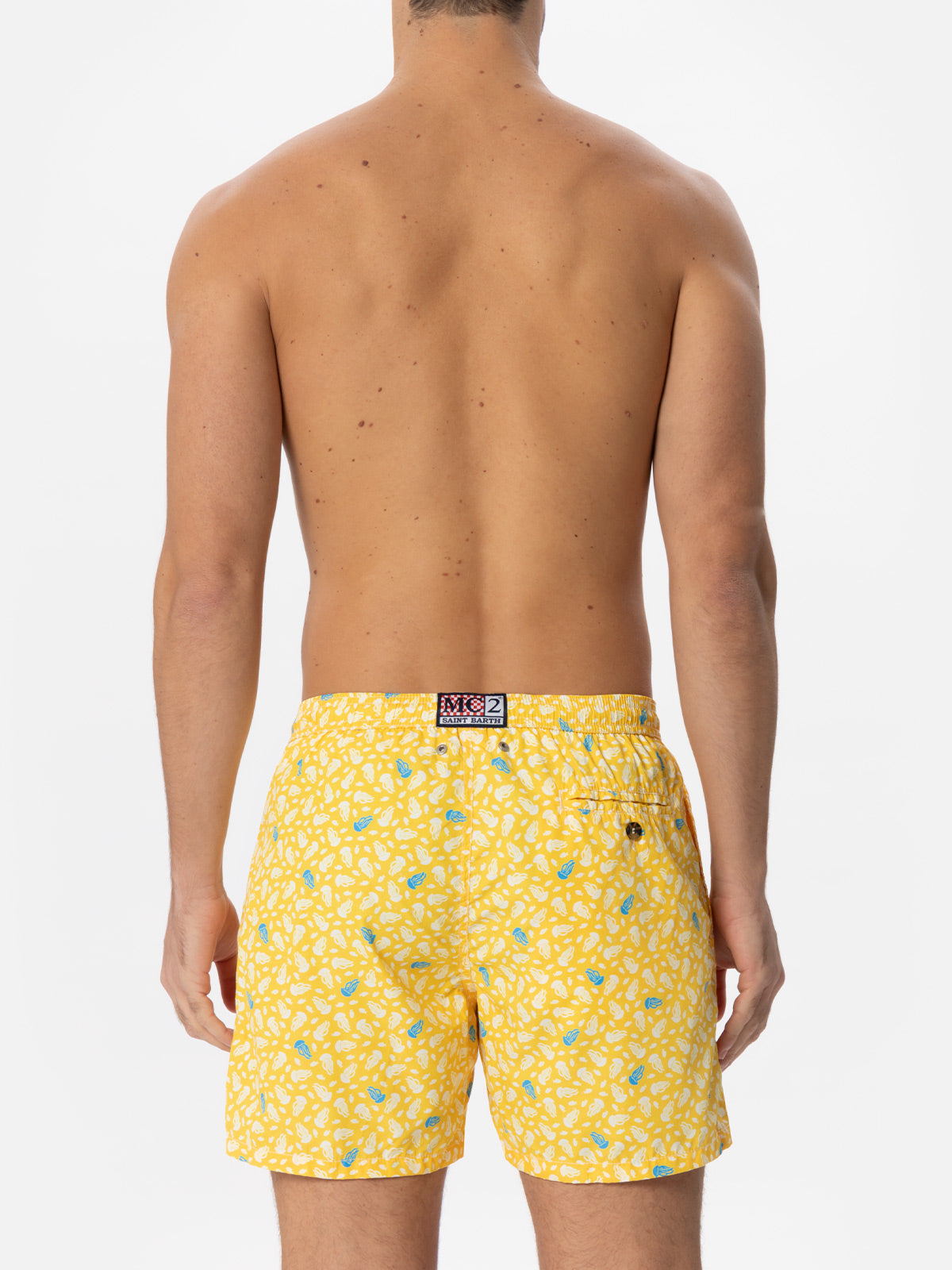 Light fabric swim shorts jellyfish print - MC2 Saint Barth