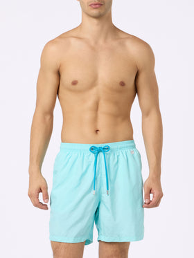 Man lightweight fabric water green swim shorts Lighting Pantone | PANTONE® SPECIAL EDITION - MC2 Saint Barth