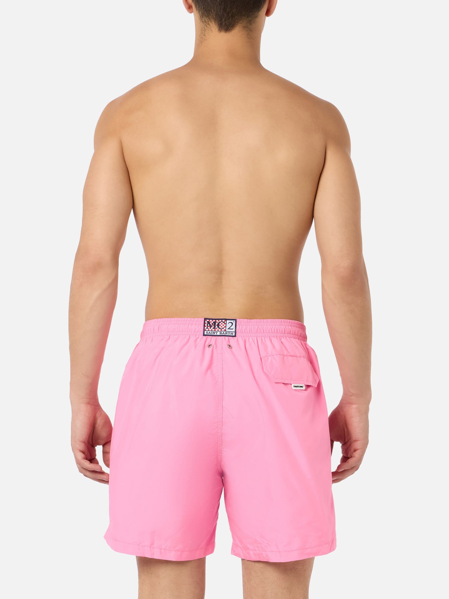 Rosa Badeshorts für Herren aus leichtem Stoff Lighting Pantone | PANTONE® SPECIAL EDITION