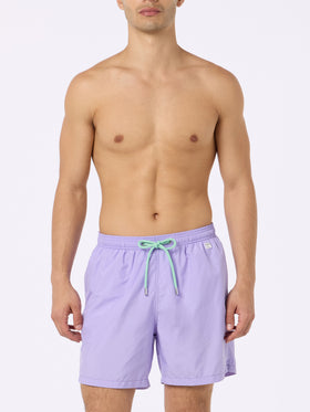 Man lightweight fabric lilac swim-shorts Lighting Pantone | PANTONE® SPECIAL EDITION - MC2 Saint Barth