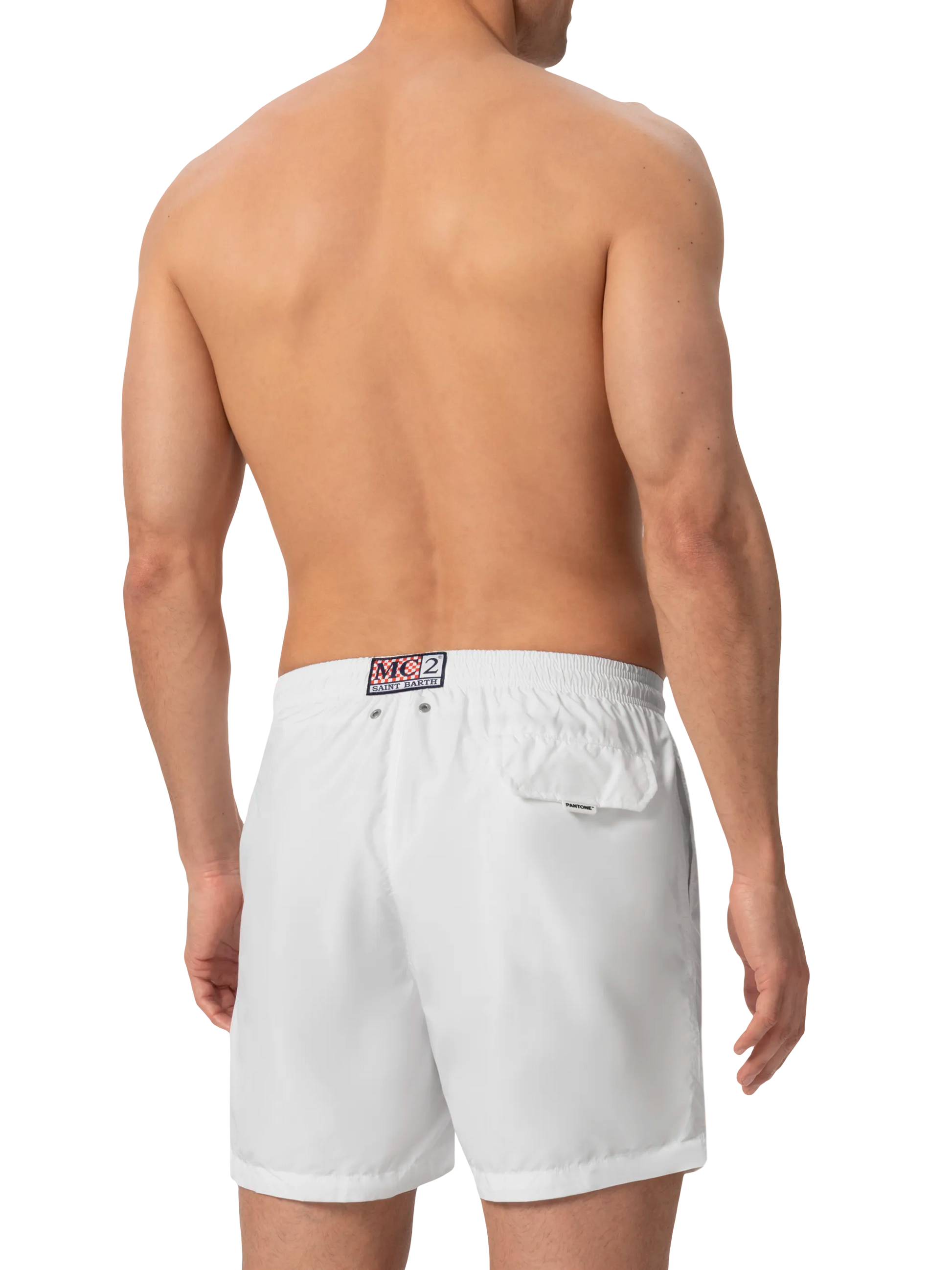 Lightweight fabric white swim shorts Lighting Pantone | PANTONE® SPECIAL EDITION - MC2 Saint Barth