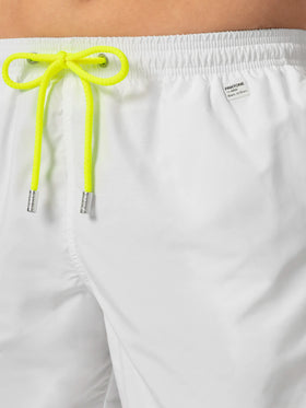 Lightweight fabric white swim shorts Lighting Pantone | PANTONE® SPECIAL EDITION - MC2 Saint Barth