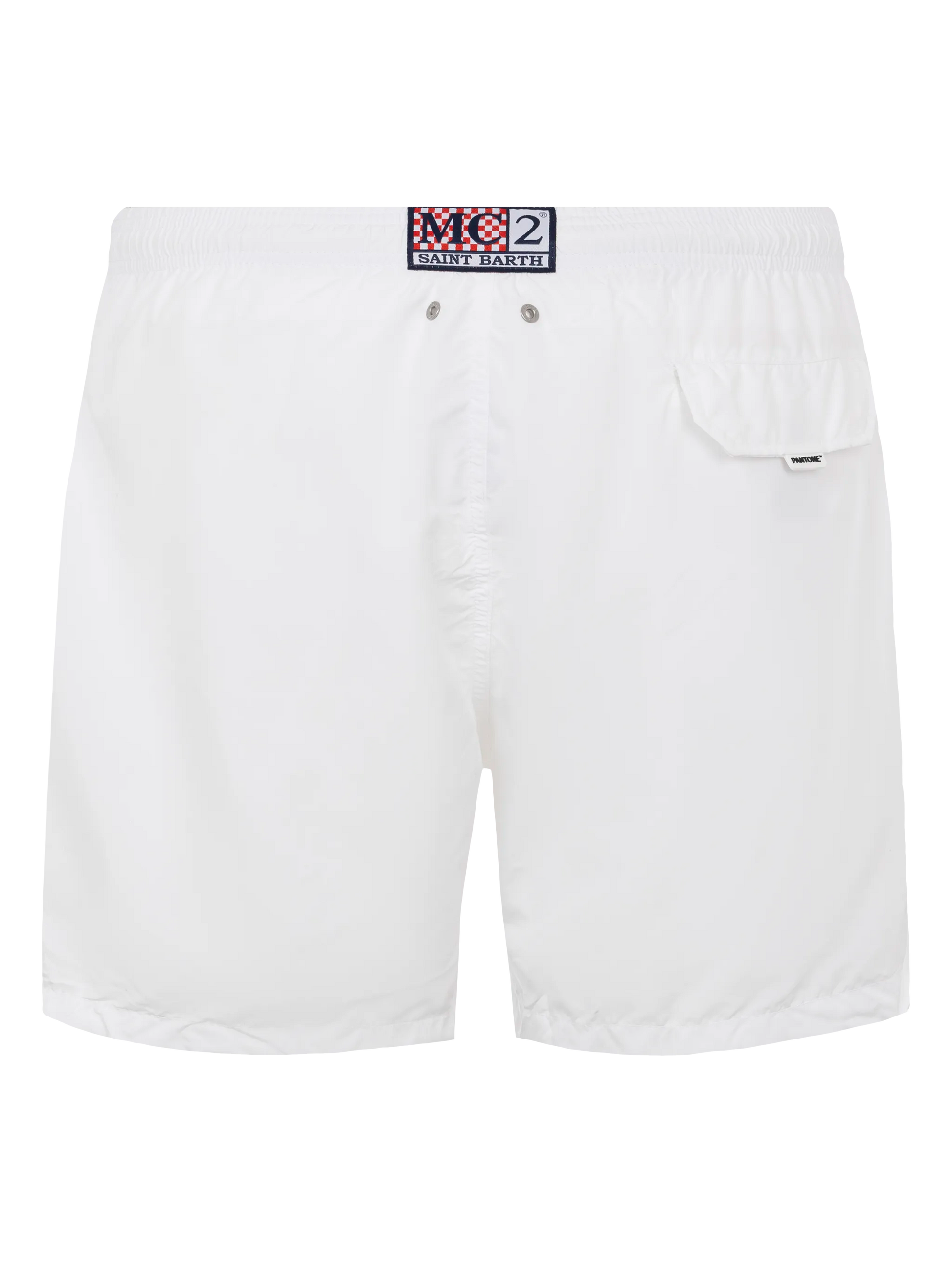 Lightweight fabric white swim shorts Lighting Pantone | PANTONE® SPECIAL EDITION - MC2 Saint Barth