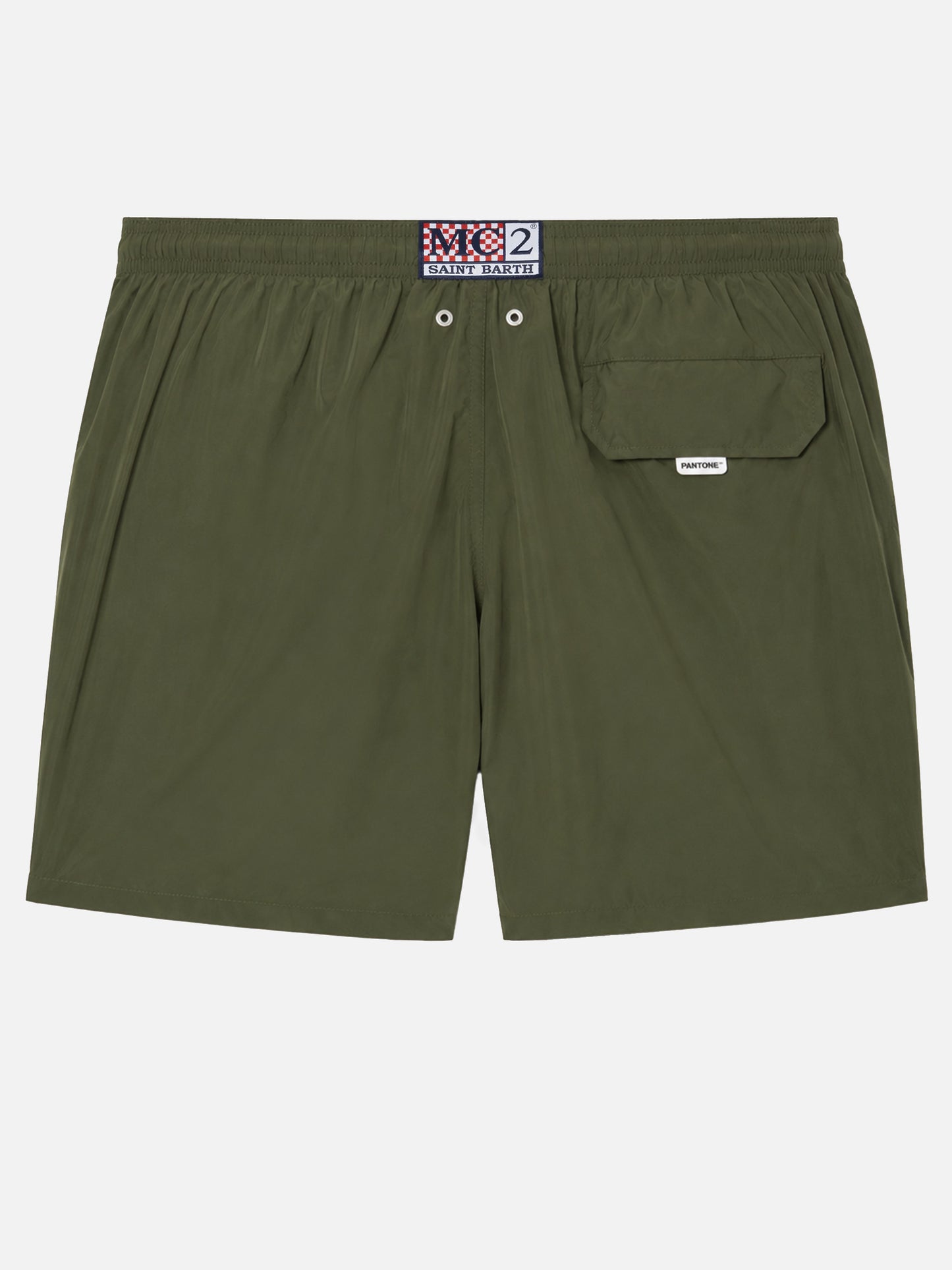 Bañador corto de tejido ligero verde militar Lighting Pantone | PANTONE® SPECIAL EDITION 