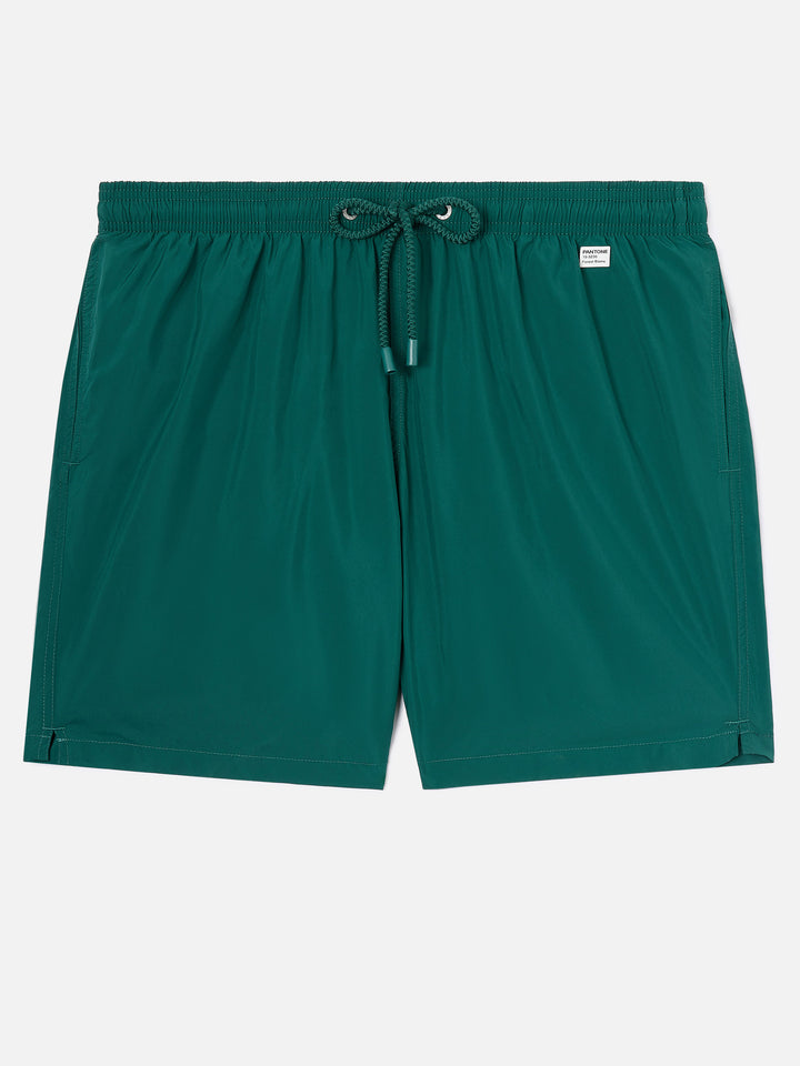Lighting Pantone swim shorts in British green | PANTONE SPECIAL EDITION