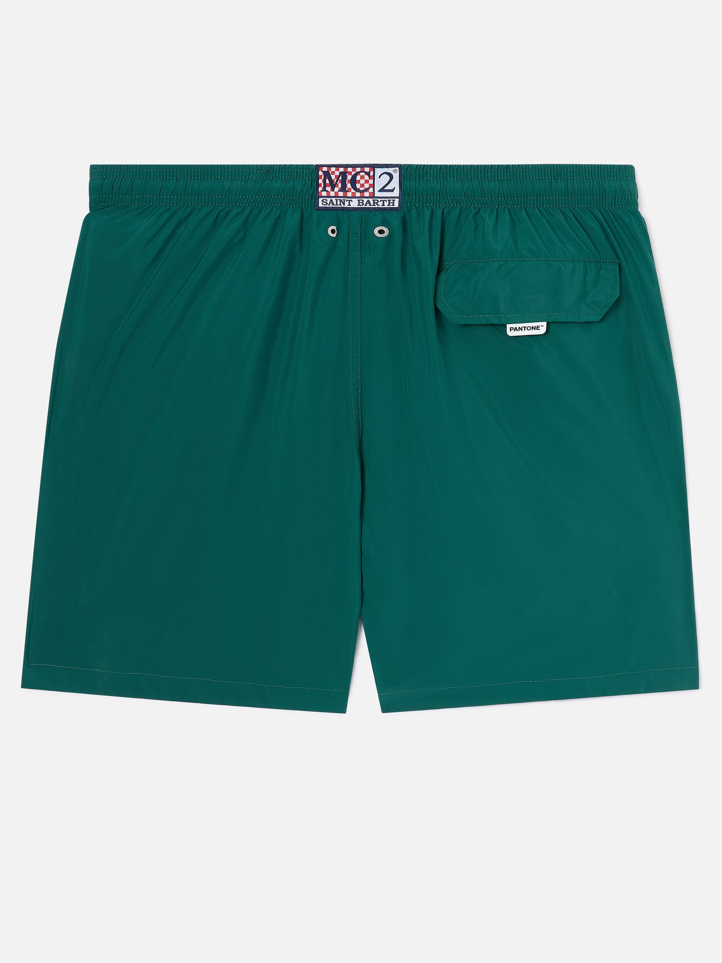 Lighting Pantone swim shorts in British green | PANTONE SPECIAL EDITION