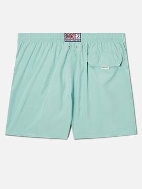 Lighting Pantone swim shorts in solid aqua green | Special Edition