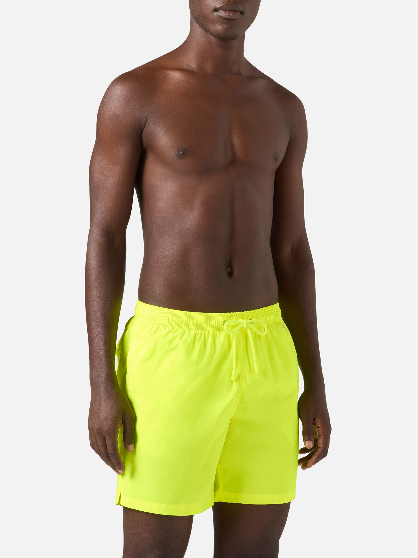 Lighting Pantone swim shorts in solid fluo yellow | Special Edition