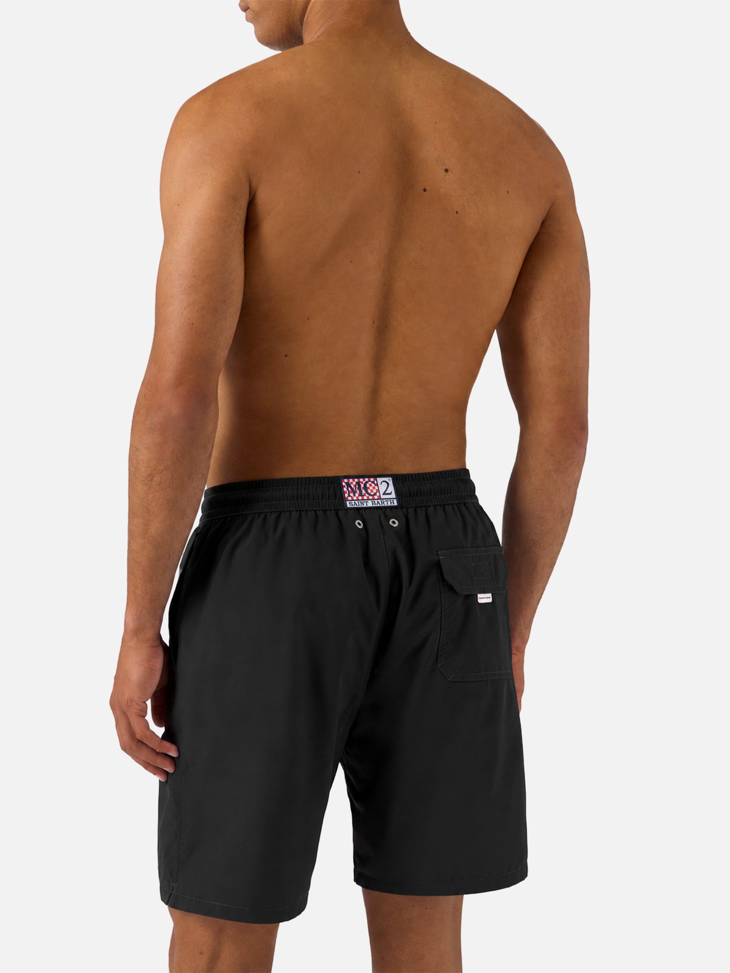 Short de bain noir effet lumineux long pantone | Édition spéciale 