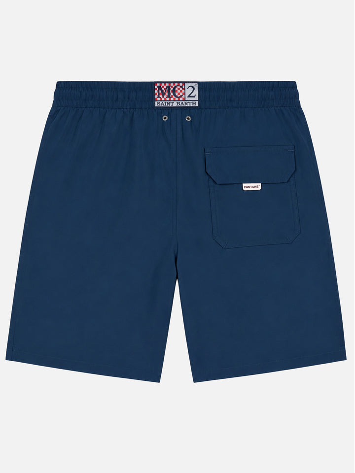 Blu navy lighting long pantone swim shorts | Special Edition