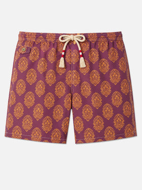Bañador de tejido ligero Lighting 70 con estampado indio 