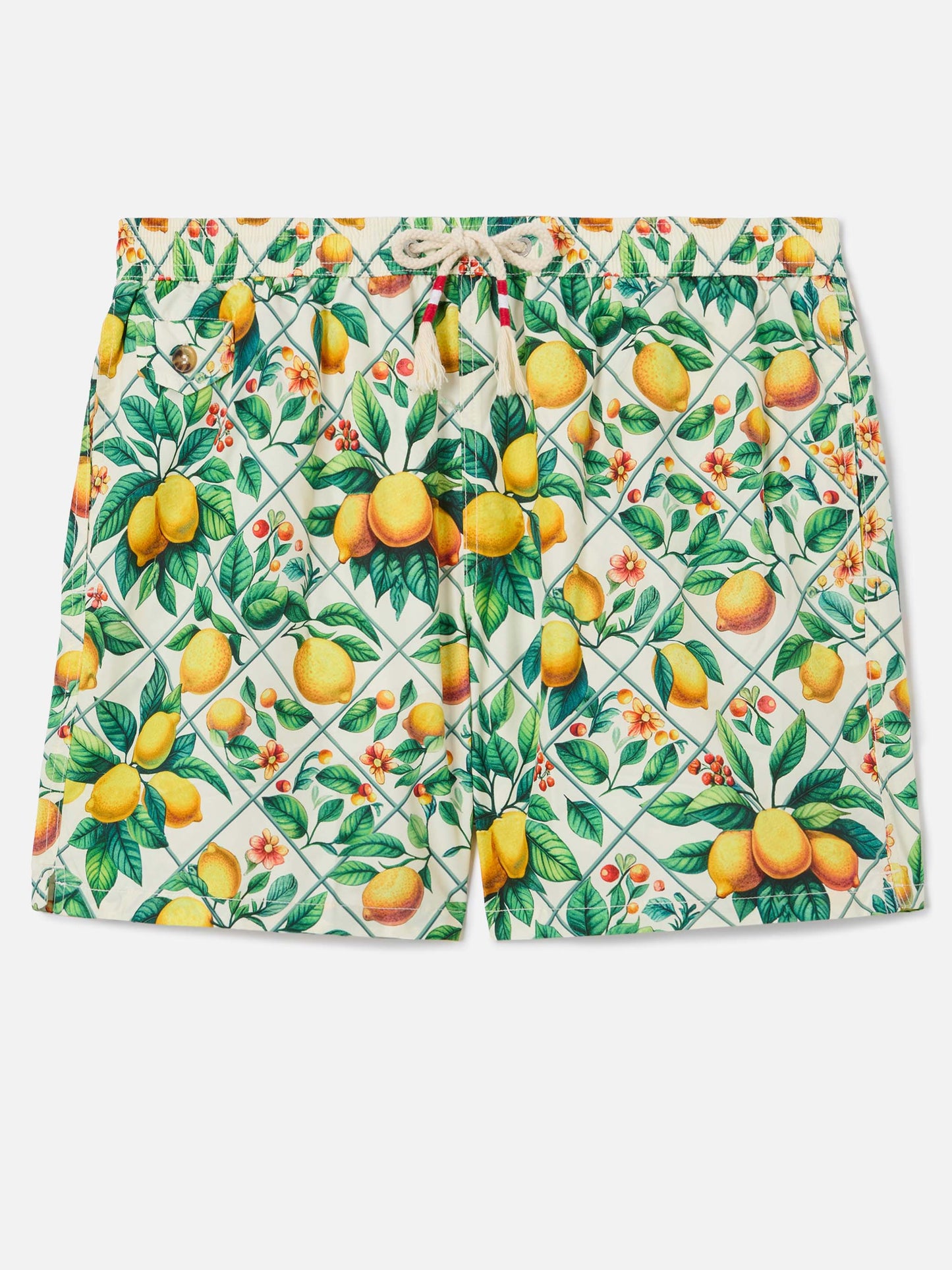 Bañador Lighting 70 con estampado majolica de limones 