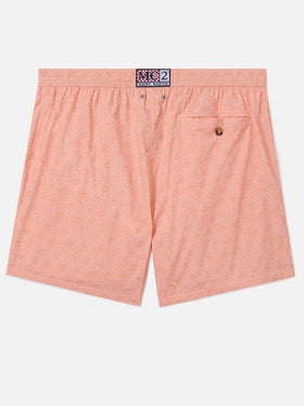 Orange Lighting Micro swim shorts with all-over octopus print