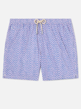 Lilac Lighting Micro swim shorts with all-over octopus print