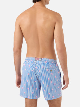 Badehose Navy Lighting Micro mit Elefanten-Allover-Print 