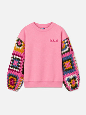 Sweat-shirt rose Lumiere Jr 