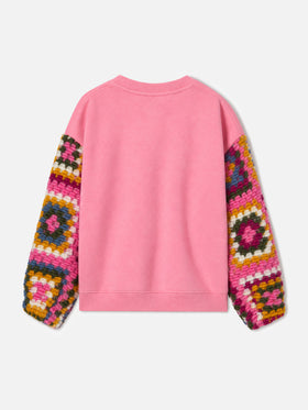 Sweat-shirt rose Lumiere Jr 