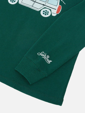 Luton Langarm-Baumwoll-T-Shirt mit Sun Moritz