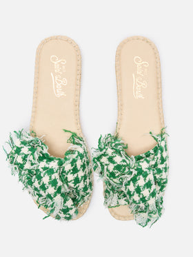 Luz Damen-Sandalen zum Hineinschlüpfen mit gemustertem Design