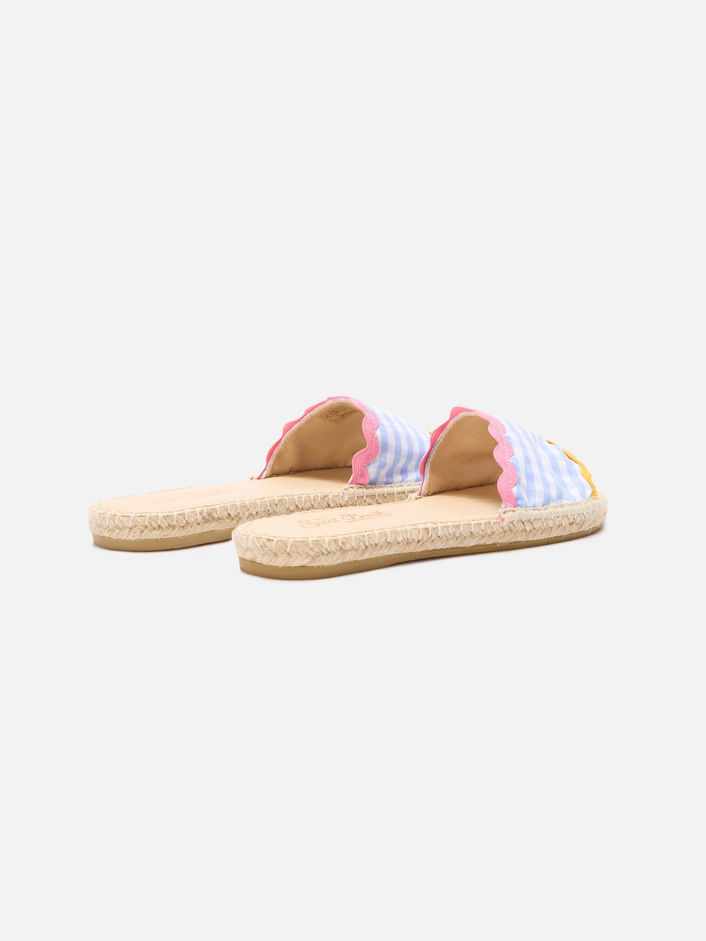 Luz Damen-Sandalen zum Hineinschlüpfen mit Vichy-Karomuster