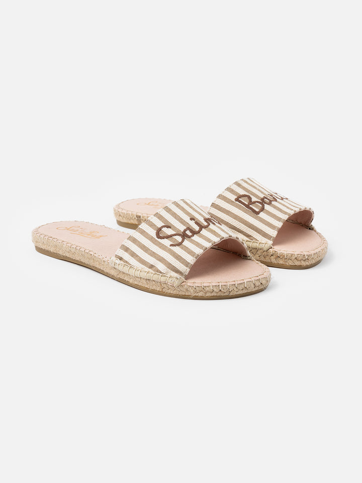 Sabot espadrillas da donna Luz con ricamo Saint Barth