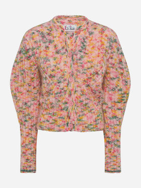 Mabelle multicolor mouliné yarn cardigan - MC2 Saint Barth