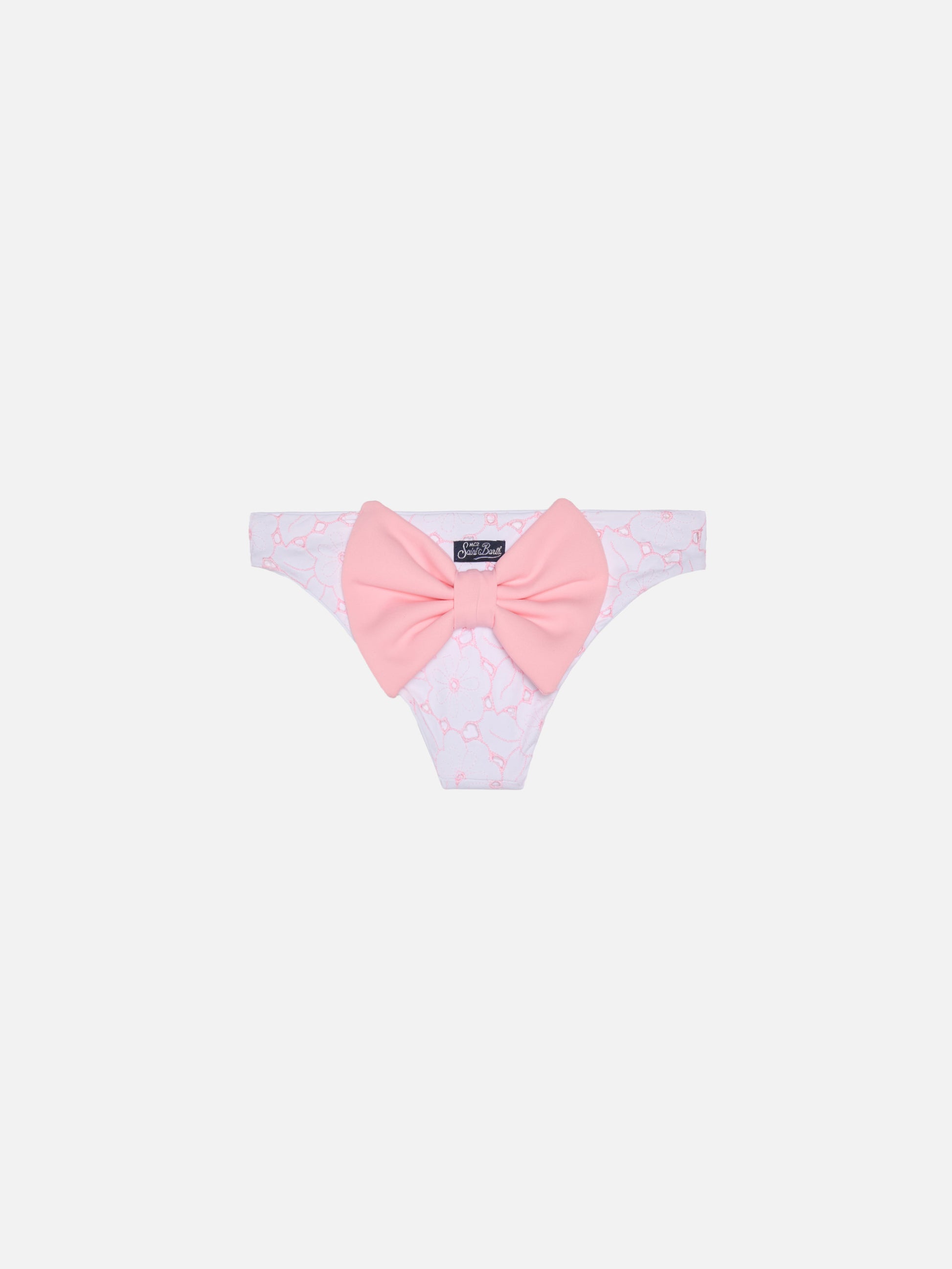 Girl swim briefs with bow - MC2 Saint Barth