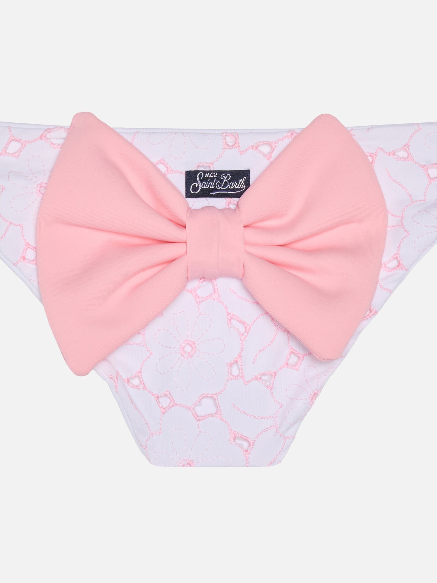 Girl swim briefs with bow - MC2 Saint Barth