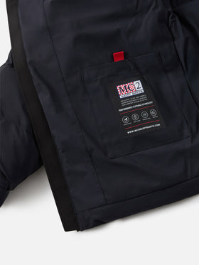 Piumino con cappuccio blu navy da uomo Maier