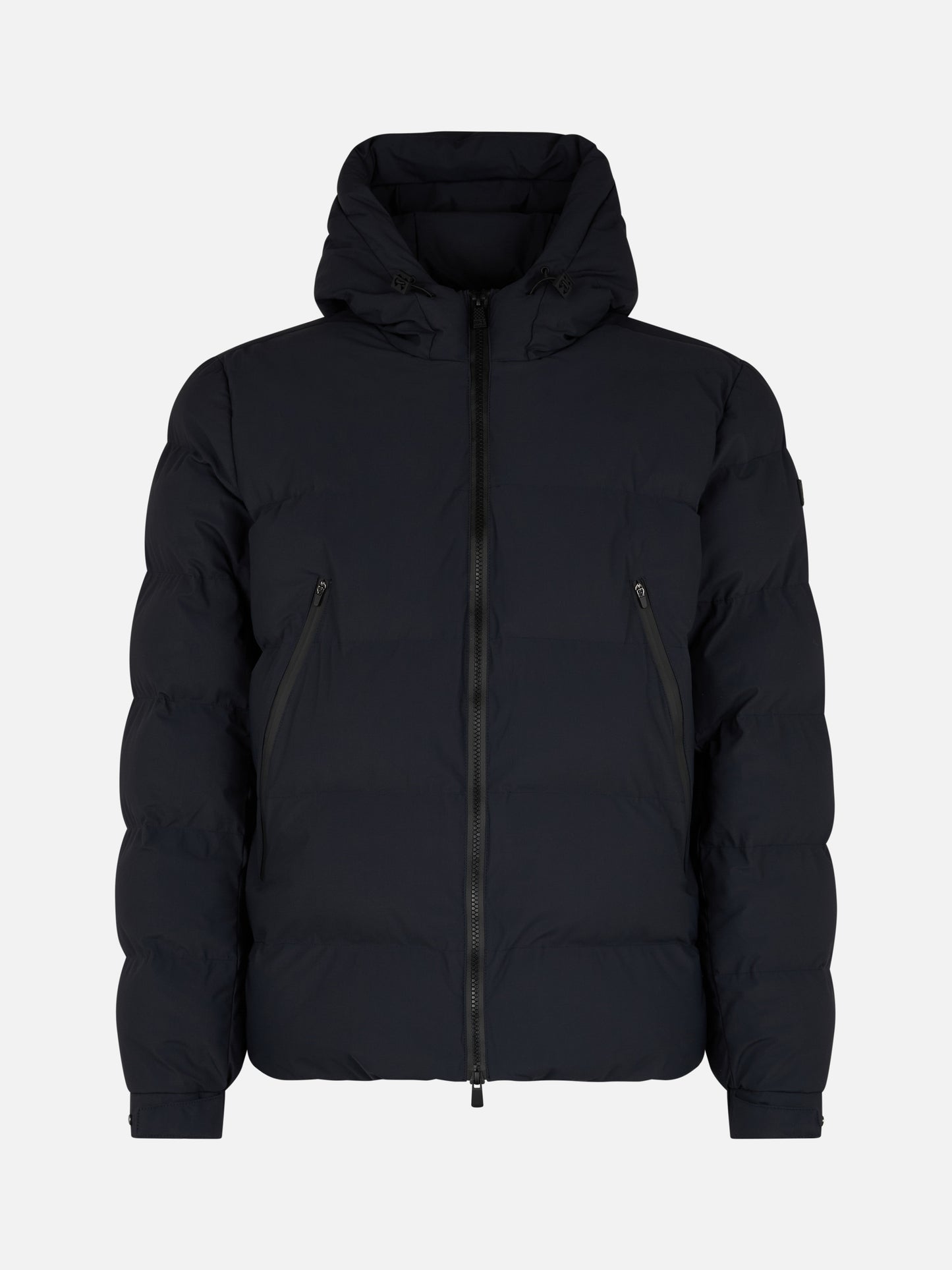 Man navy blue hooded puffer jacket Maier - MC2 Saint Barth