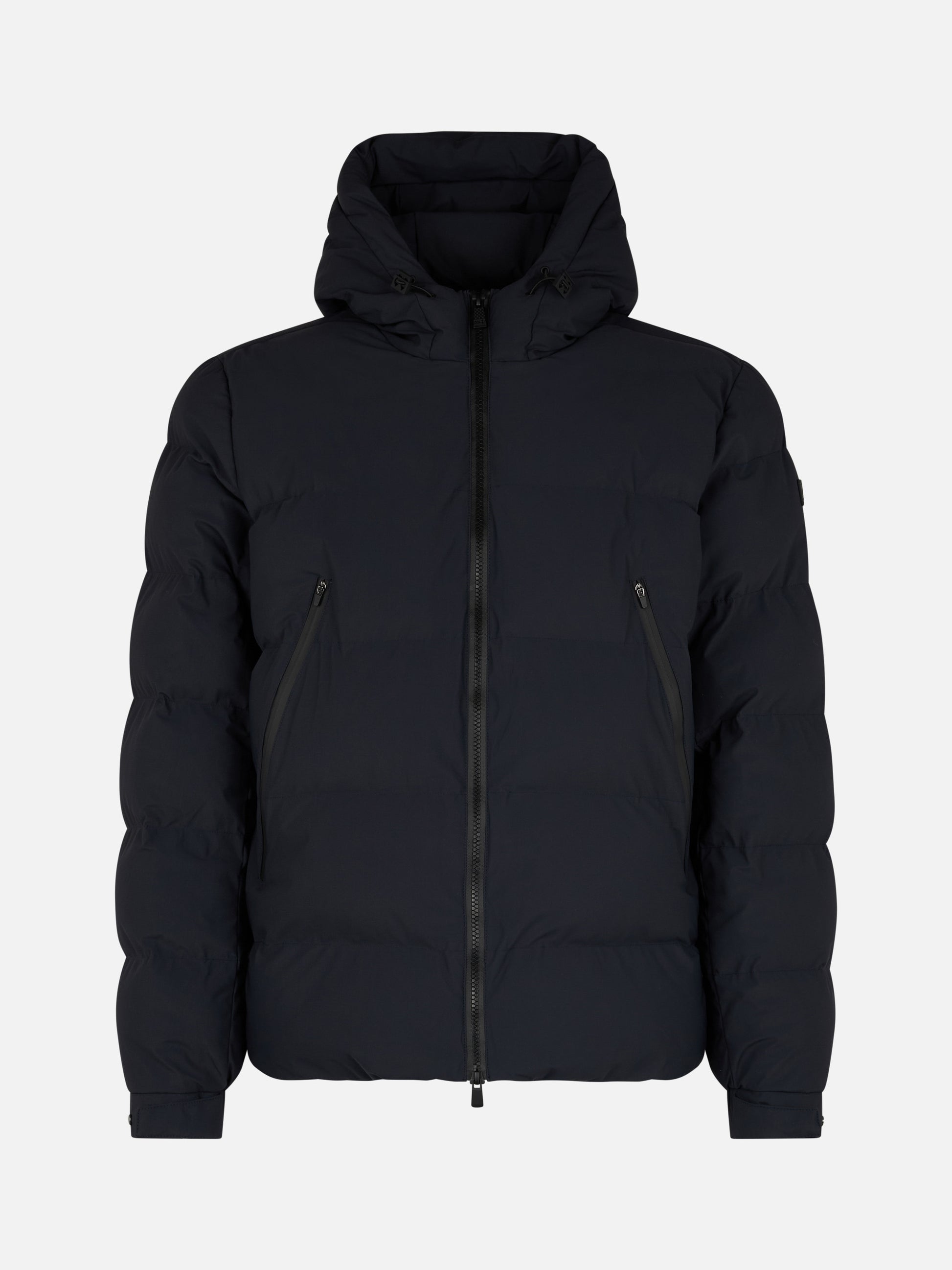 Man navy blue hooded puffer jacket Maier - MC2 Saint Barth