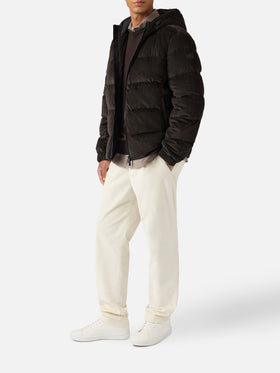 Maier Pocket Corduroy padded jacket with hood