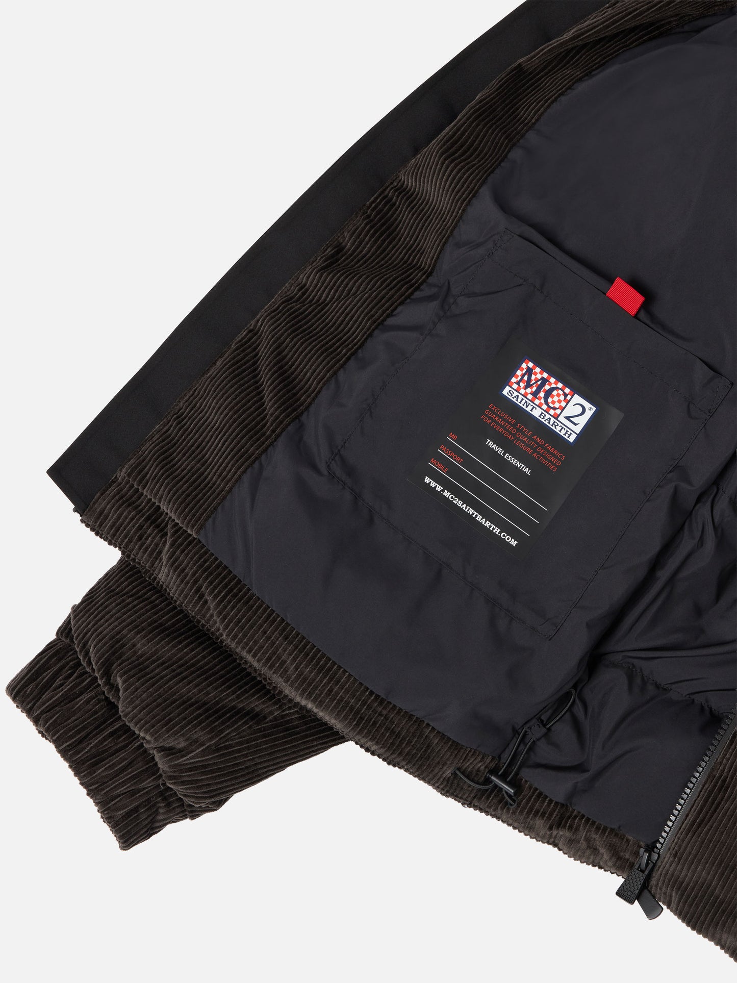 Maier Pocket Corduroy padded jacket with hood