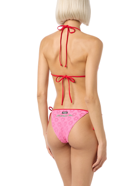 Bikini a triangolo da donna in spugna goffrata Maleah con toppe | BEEPY BELLA SPECIAL EDITION