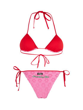 Bikini a triangolo da donna in spugna goffrata Maleah con toppe | BEEPY BELLA SPECIAL EDITION