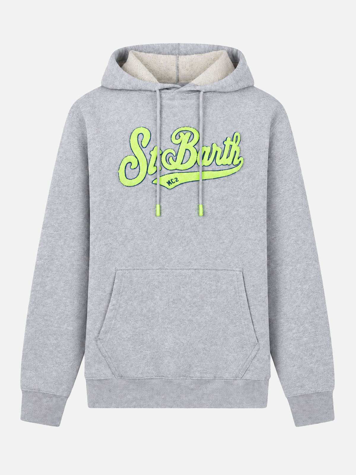 Sudadera gris Manhattan con logotipo amarillo 