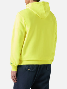 Cotton hooded sweatshirt Manhattan with Surf Club print