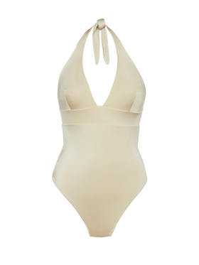 Marylin shimmer gold one-piece swimsuit - MC2 Saint Barth