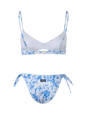 Bikini da donna a bralette con scollo May Yali floreale 
