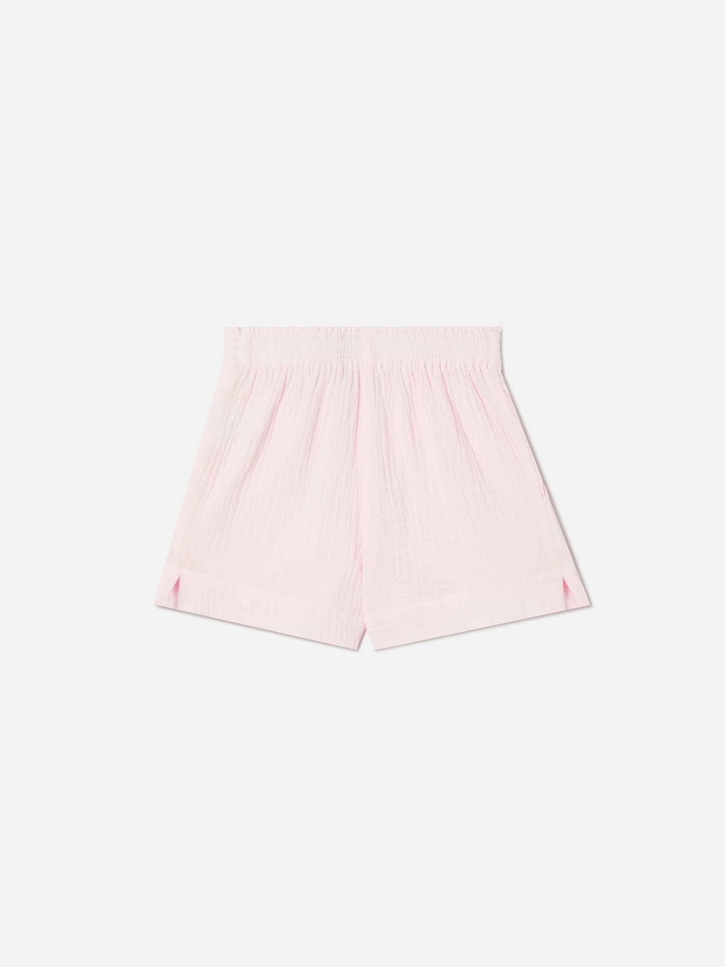 Short en mousseline de coton Meave Jr rose 