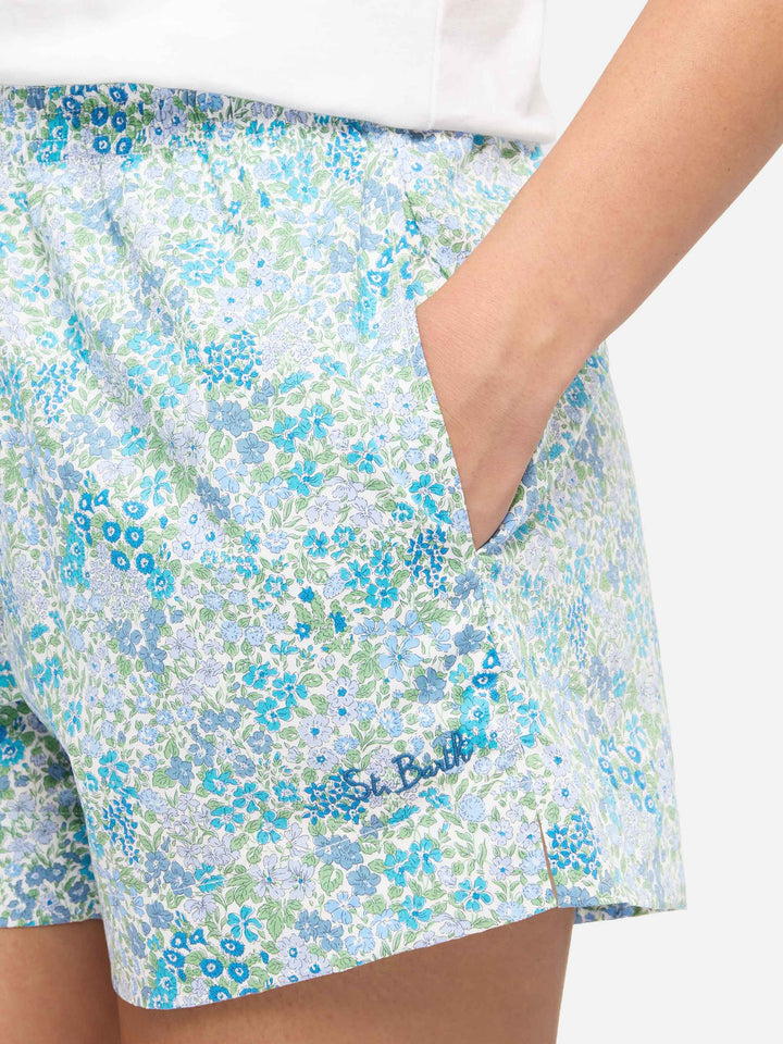 Meave cotton pull up shorts with Joanna Luise print | MADE WITH LIBERTY FABRIC