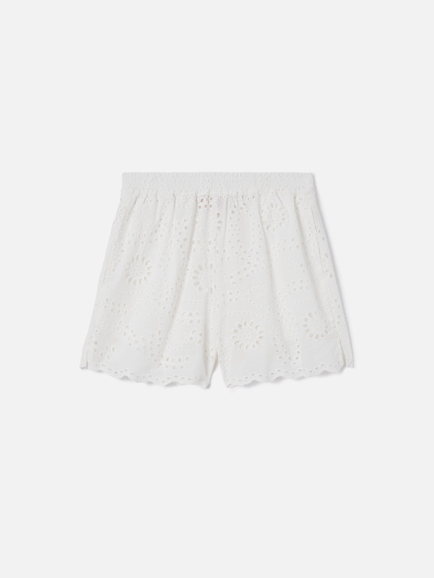 Shorts Meave in sangallo bianco