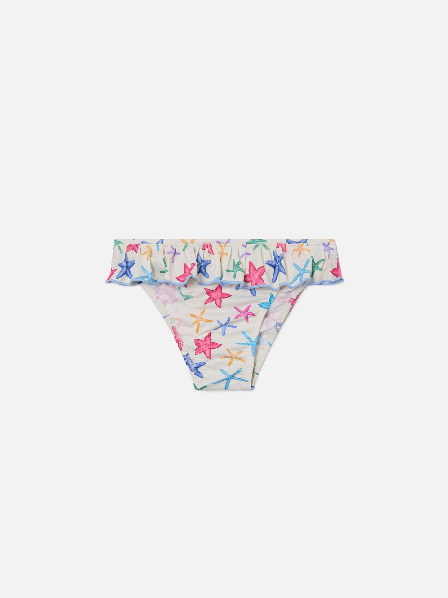 Slip de bain Melly crème à imprimé étoile de mer 