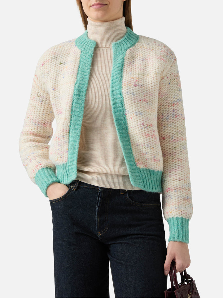 Meribel soft melange cardigan