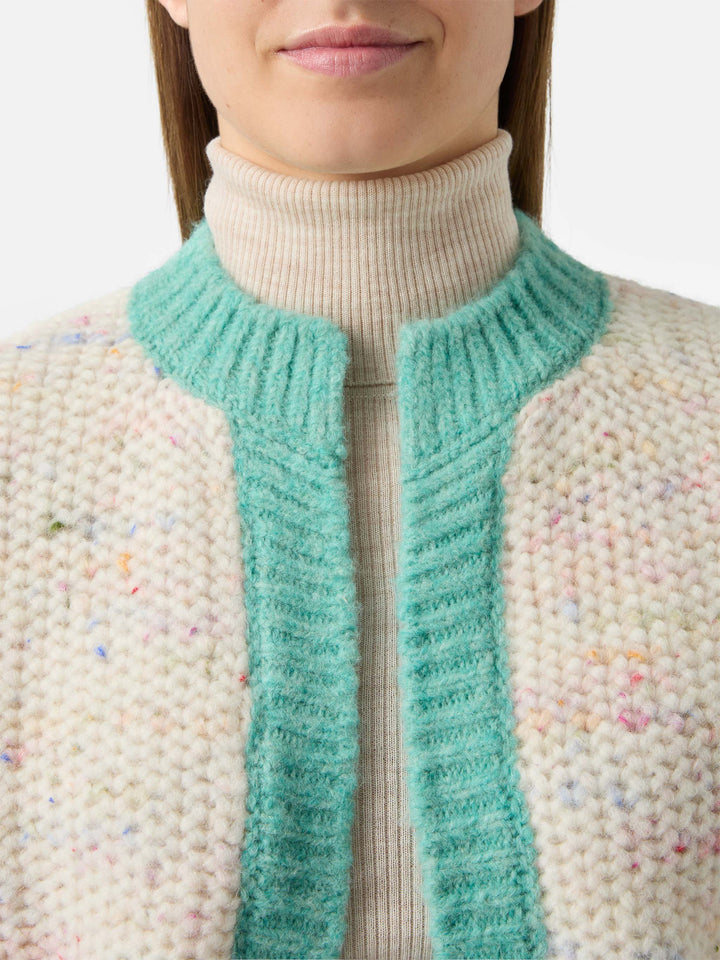 Meribel soft melange cardigan