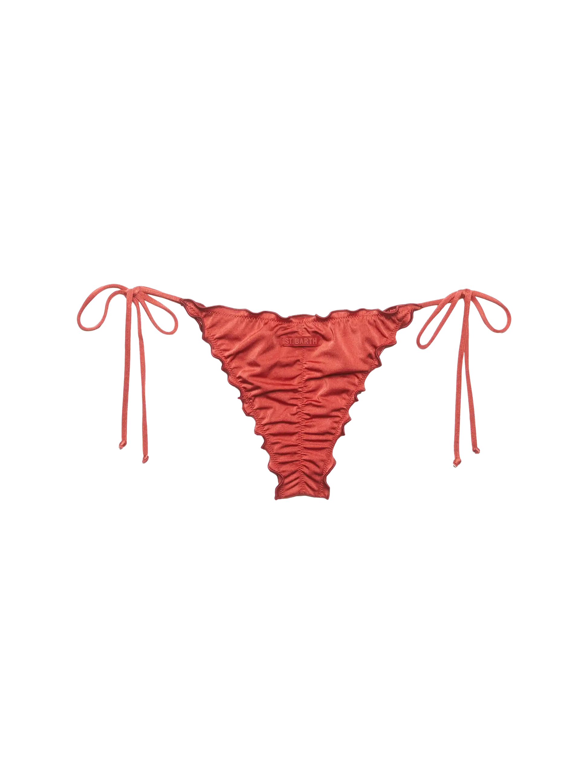 Miami cheeky shimmer brick red swim briefs - MC2 Saint Barth