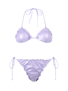 Woman lamina lilac classic triangle bikini Sagittarius Miami - MC2 Saint Barth